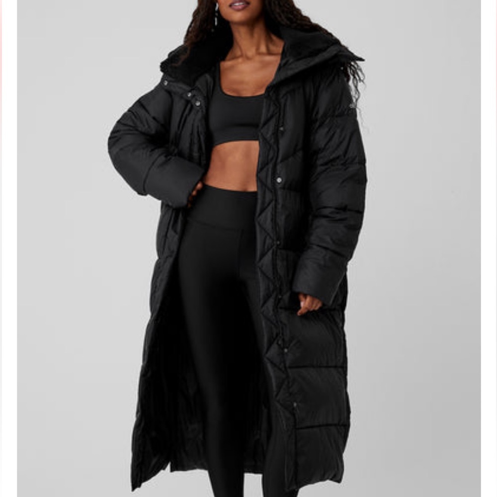 ALO Gold Rush Puffer Trench Coat